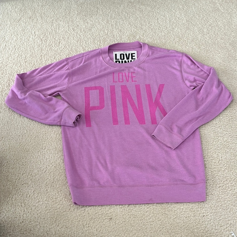 Love pink crew neck